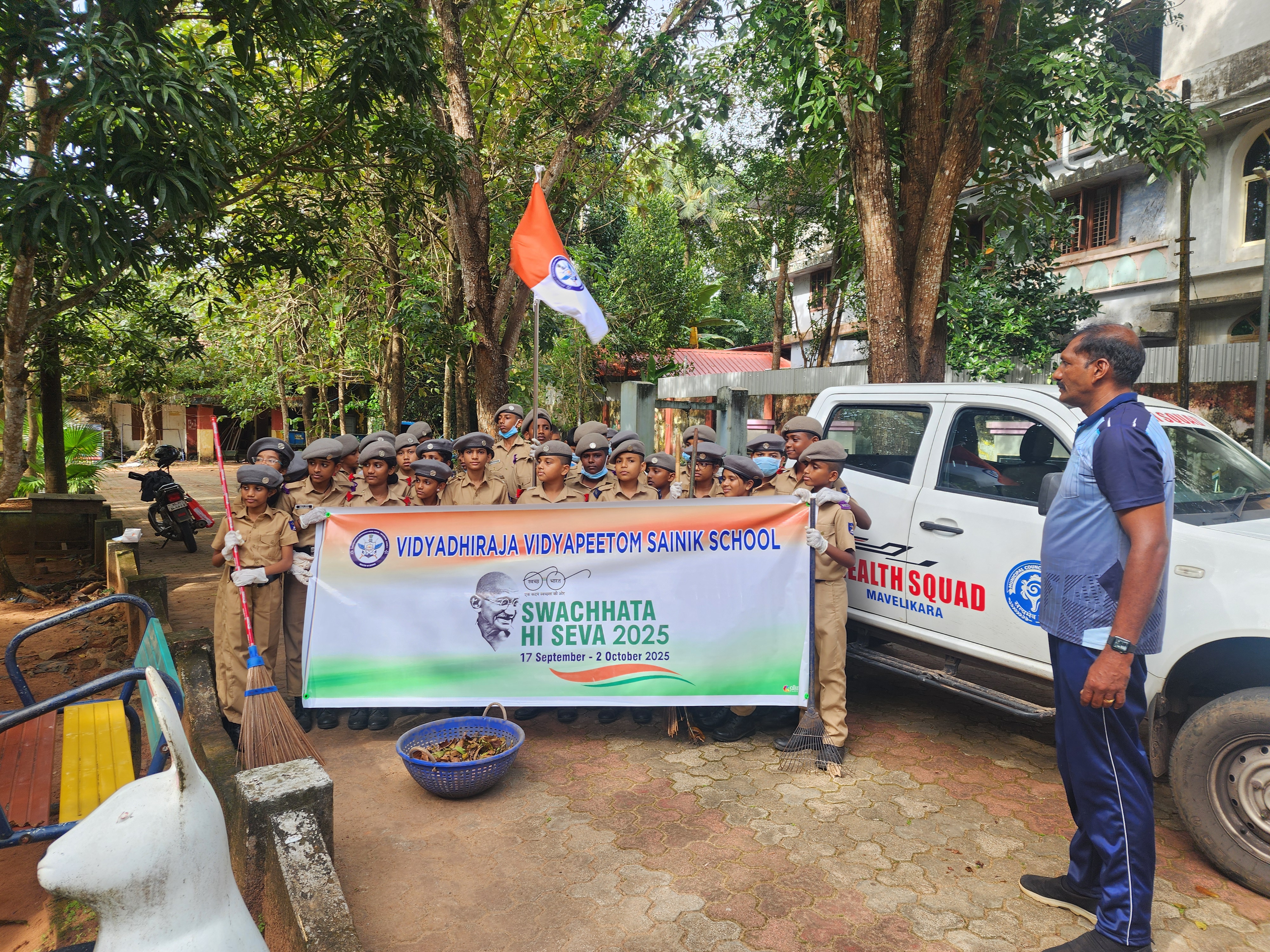 Swachatha Activity — Vidyadhiraja Vidyapeetom Sainik School